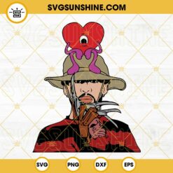 Spooky Bad Bunny Freddy Krueger Halloween SVG PNG DXF EPS Vector Clipart