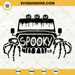 Spooky Offroad SVG, Halloween Jeep SVG, Pumpkin Offroad SVG