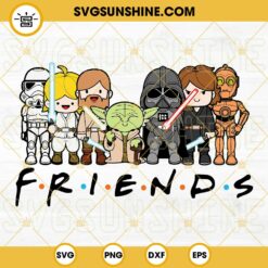 Star Wars Friends SVG, Star Wars SVG, Baby Star Wars Friends SVG PNG DXF EPS Cut Files