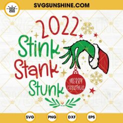 2022 Covid Stink Stank Stunk SVG, 2022 Christmas SVG PNG DXF EPS Digital Download