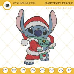 Stitch Christmas Machine Embroidery Design File