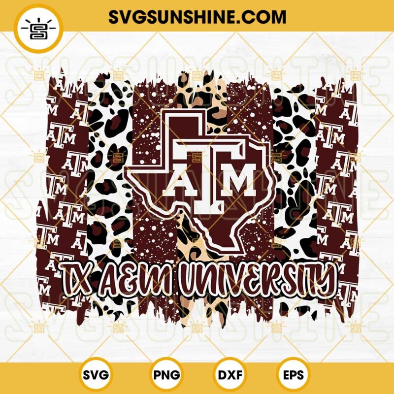 Texas A M University SVG Texas A M Aggies SVG PNG DXF EPS Cut Files   TX AM 1 800x800 