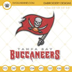 Tampa Bay Buccaneers Embroidery Designs Files