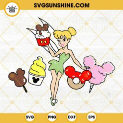 Tinkerbell Disneyland Snacks SVG PNG DXF EPS Cricut Silhouette Vector Clipart