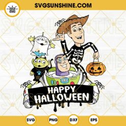 Toy Story happy Halloween SVG PNG DXF EPS Cut Files For Cricut Silhouette
