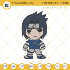 Uchiha Sasuke Naruto Machine Embroidery Design File