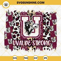 Leopard Uvalde Strong SVG PNG DXF EPS Cut Files For Cricut Silhouette