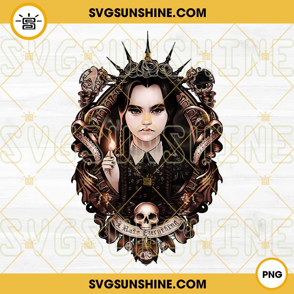 Wednesday Addams PNG, Addams Family PNG Digital Download