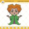 Winifred Sanderson Hocus Pocus Embroidery Design File