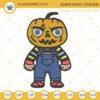 Chucky Pumpkin Head Machine Embroidery Design File