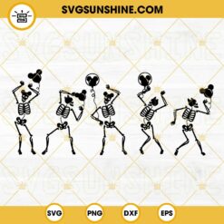 Dancing Skeletons SVG, Skeletons Mickey SVG, Disney Skeletons Halloween SVG