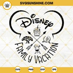 Disney Family Vacation SVG, Disneyland Family Vacation SVG PNG DXF EPS Silhouette Cricut