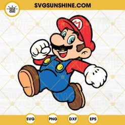 Mario SVG DXF EPS PNG Designs Silhouette Vector Clipart