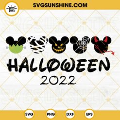Mickey Head Halloween 2022 SVG PNG DXF EPS Instant Download