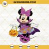 Minnie Mouse Witch Halloween SVG PNG DXF EPS Cut Files For Cricut Silhouette