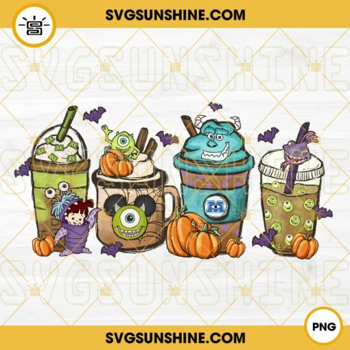 Monsters Inc Coffee PNG, Monster Iced Coffee Latte PNG, Monsters Inc PNG, Cartoon Coffee PNG