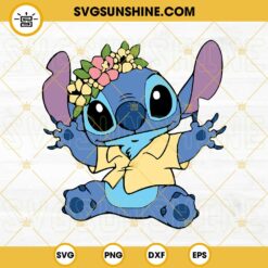 Stitch Hawaii SVG DXF EPS PNG Cricut Silhouette Vector Clipart