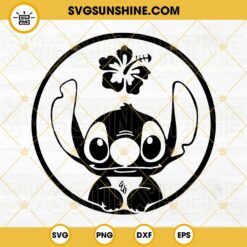 Stitch SVG, Stitch Black And White SVG, Stitch Hawaii SVG