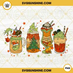 Cute Snowman Christmas Coffee PNG, Christmas Candy Cane Sweets, Ginger Iced Latte PNG