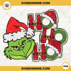 Grinch Ho Ho Ho Christmas PNG Designs Silhouette Vector Clipart