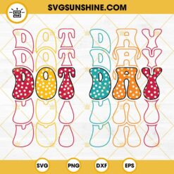 Dot Day SVG DXF EPS PNG Designs Silhouette Vector Clipart