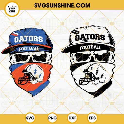 Florida Gators Skull SVG, Gators Footbal SVG PNG DXF EPS Cut Files