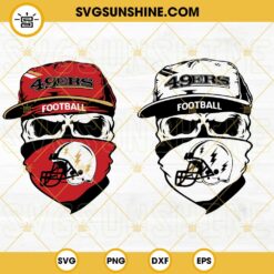 Francisco 49ers Skull SVG, 49ers Football SVG PNG DXF EPS Cut Files