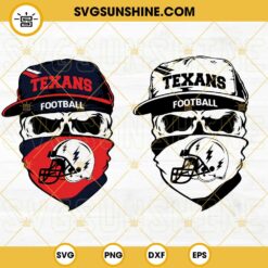 Houston Texans Skull SVG, Texans Football SVG PNG DXF EPS Cut Files