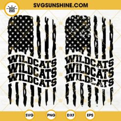 Arizona Wildcats American Flag SVG, Wildcats Football SVG PNG DXF EPS Cut Files
