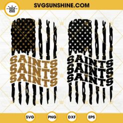 New Orleans Saints American Flag SVG, Saints Football SVG PNG DXF EPS Cut Files