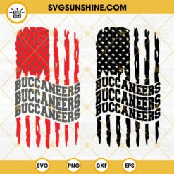 Tampa Bay Buccaneers American Flag SVG, Buccaneers Football SVG PNG DXF EPS Cut Files