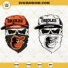 Baltimore Orioles Skull SVG, Orioles Baseball SVG PNG DXF EPS Cut Files