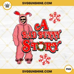 A Bad Bunny Story Christmas PNG, Bad Bunny Ralphie A Christmas Story PNG, Bad Bunny Christmas PNG