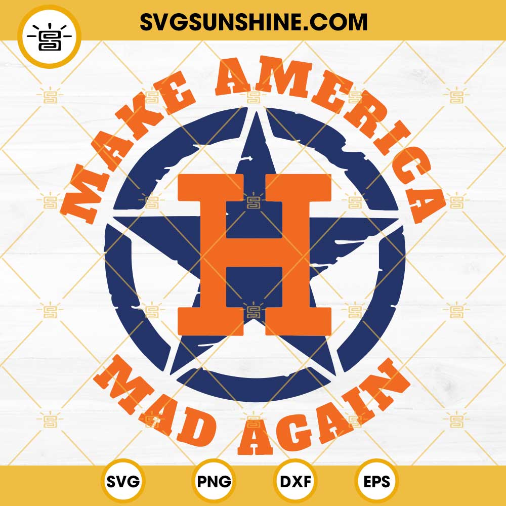 lllᐅ Make America Mad Again Astros Rhinestone SVG - bling file