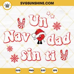 Bad Bunny Christmas SVG, Una Navidad Sin Ti SVG, Bad Bunny Xmas, Bad Bunny Candy Heart, Benito Christmas SVG