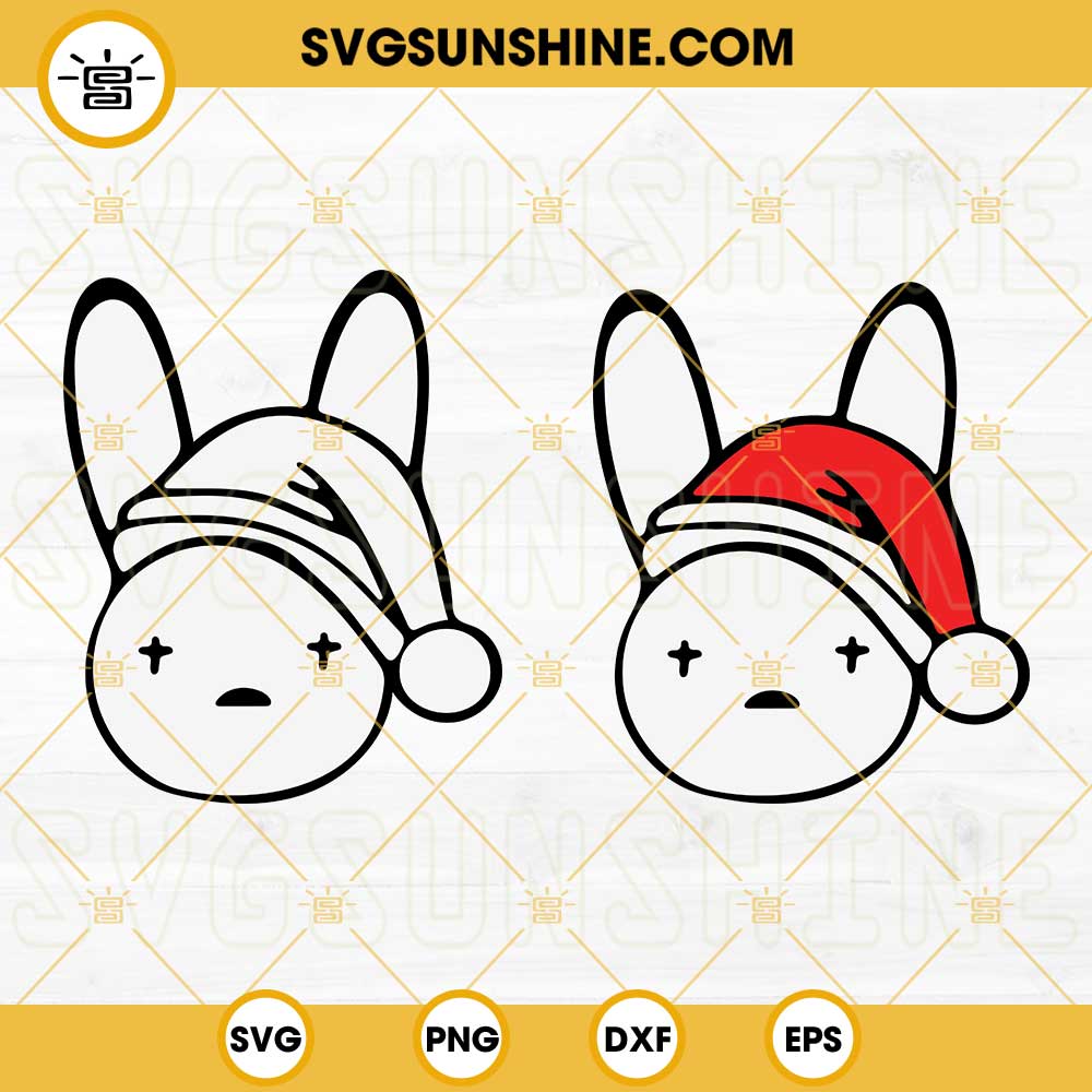 Bad Bunny Logo Christmas SVG PNG EPS DXF Cut Files