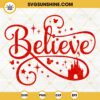 Believe Castle Magical Christmas SVG PNG DXF EPS Cricut Silhouette Vector Clipart