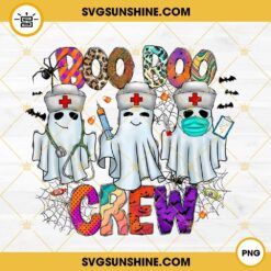 Boo Boo Crew PNG, Boo Nurse Halloween PNG Digital Download