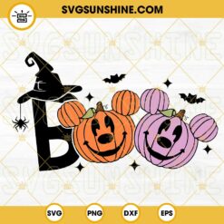 Boo Pumpkin Mouse Ears SVG, Boo SVG, Halloween SVG, Pumpkin SVG, Fall SVG