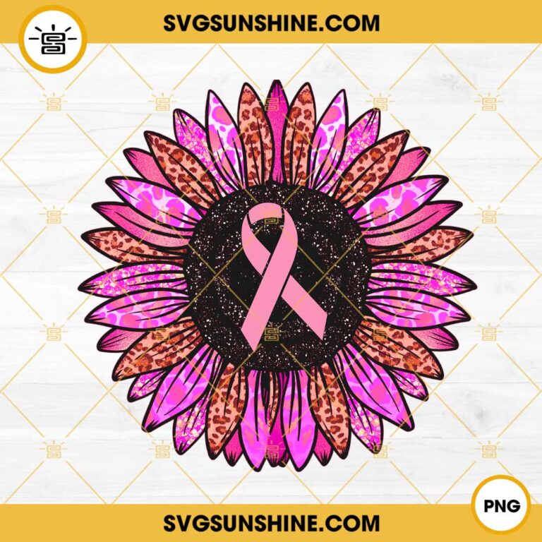 Breast Cancer Awareness Sunflower PNG Design, Cancer Awareness PNG ...