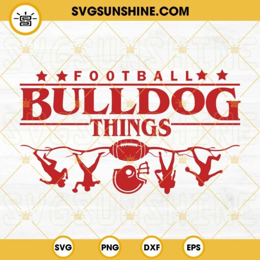 Bulldogs SVG, Football Bulldogs Things SVG, School Spirit SVG, Bulldogs Team SVG PNG DXF EPS Cricut Cut File