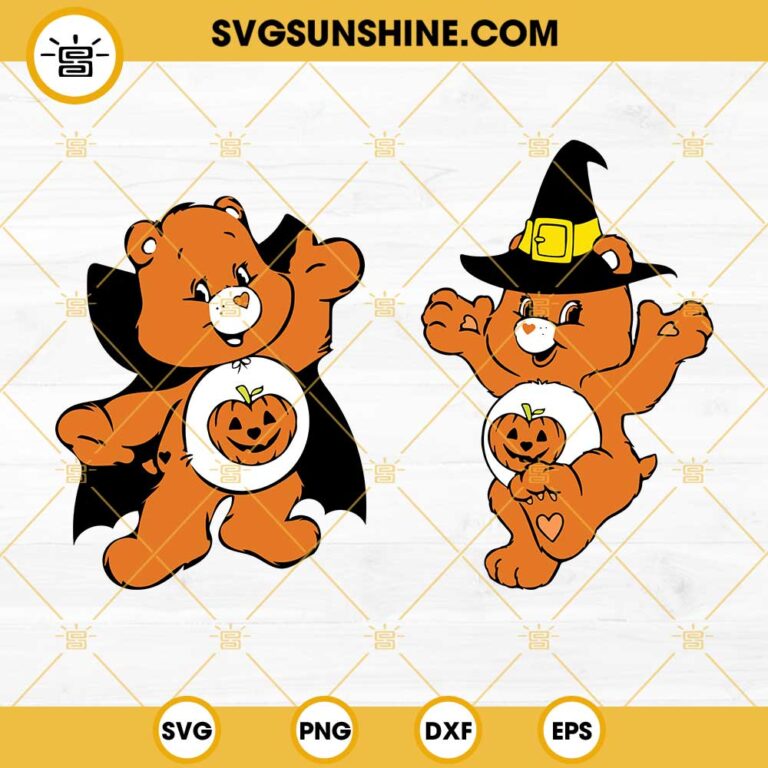 Halloween Care Bear SVG: Unleash the Spooky Charm for Your Halloween Crafts