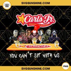 Carl's Jr Horror You Can't Sit With Us PNG, Carl's Jr Halloween PNG Designs