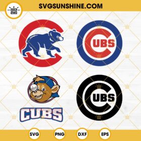 Chicago Cubs SVG Bundle, Baseball Team Chicago Cubs SVG, Cubs Bear Logo ...