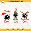 Christmas Cam SVG Bundle, Santa Cam SVG, Elf Cam SVG, Reindeer Cam SVG, Merry Christmas SVG