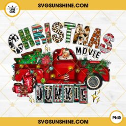 Christmas Movie Junkie Truck PNG, Santa Christmas PNG