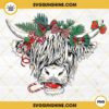 Cow Christmas PNG, Bison Christmas PNG Digital Download