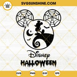 Disney Mickey Halloween SVG, Mickey Nightmare Before Christmas SVG PNG DXF EPS Cut Files
