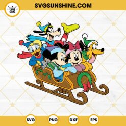 Disney Mickey And Friends Christmas SVG PNG EPS DXF Cut Files