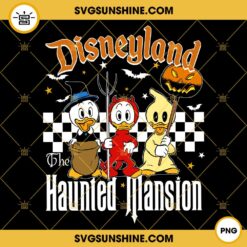 Disneyland The Haunted Mansion PNG, Disney Huey Dewey And Louie Duck Halloween PNG File